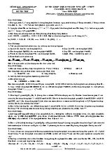 Đề thi thử chọn học sinh giỏi tỉnh môn Hóa học Lớp 11 THPT - Bảng B - Năm học 2019-2020 - Sở giáo dục và đào tạo Nghệ An